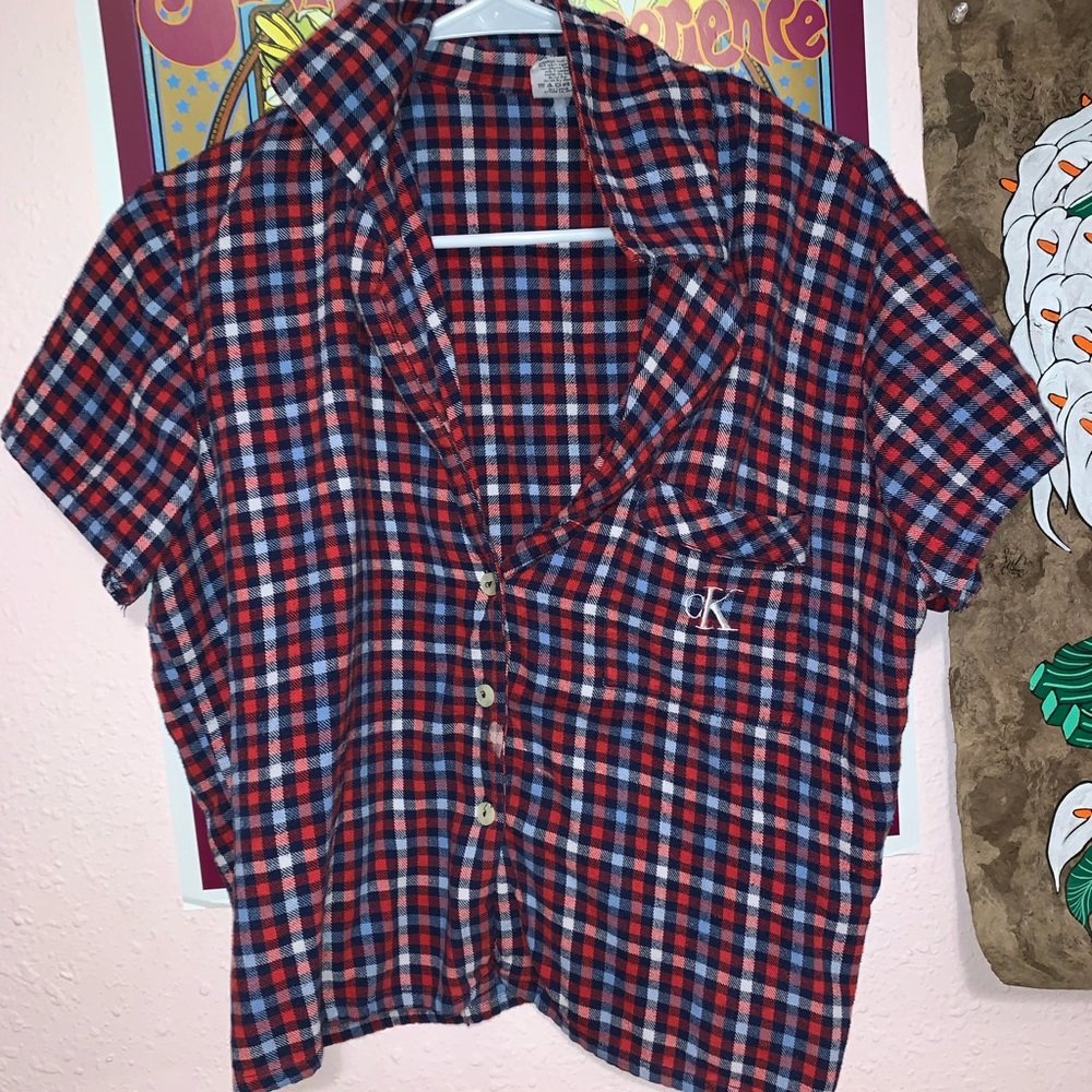 Calvin Klein plaid shirt
